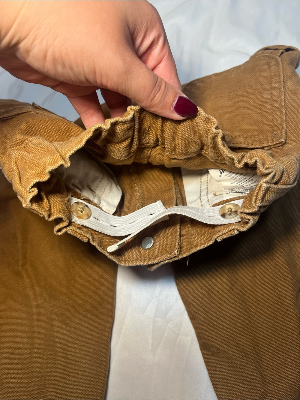 Vintage Carhartt Toddler Boy 2T Dungaree Fit Utility Carpenter Canvas Pants - Picture 4 of 5